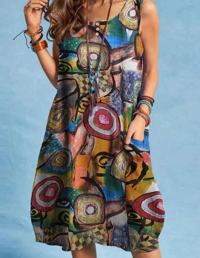 María Boutique José Bohemian Printed Dress Designer Edit