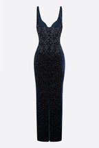 Fawke Rhinestone Sleeveless Maxi Dress