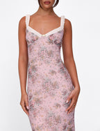 AMARAN DRESS - PINK : CAMO FLORAL