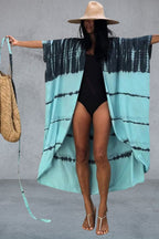 Ivette Statement Airy Striped Beach Dress Designer Edit