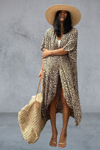 Ivette Statement Airy Striped Beach Dress Designer Edit