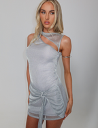 AZELMA DRESS - SILVER : SILVER