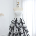 Ruffles Ball Gown Tulle Evening Dress Customized
