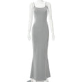 DressBetty - Adogirl Sexy Spahgetti Strap Maxi Dress