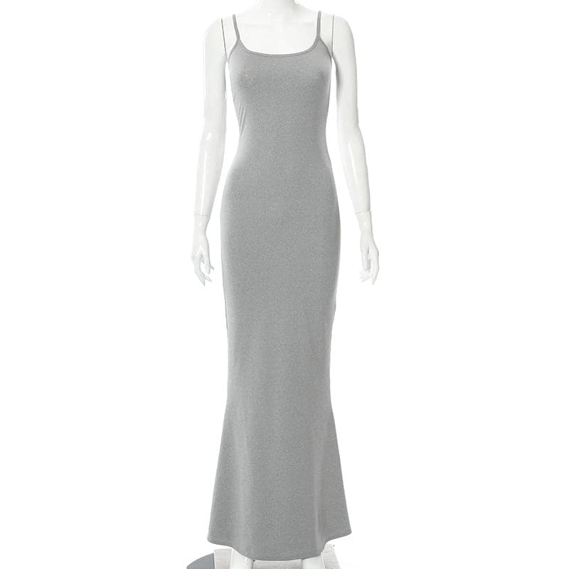 DressBetty - Adogirl Sexy Spahgetti Strap Maxi Dress