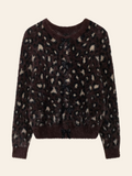 Roisin Leopard Bow Knit Cardigan