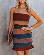 Aliza Smocked Ruffle Tiered Mini Dress FINAL