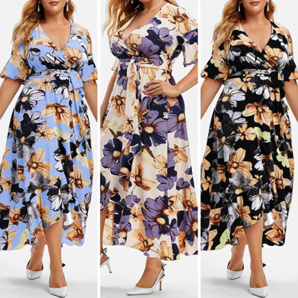 Imogen Floral Maxi Dress for Women Elegant Evening Look