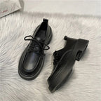 Fur Soft Casual Round Toe Shallow Mouth AllMatch Low Heels Dress Oxfords Loafers