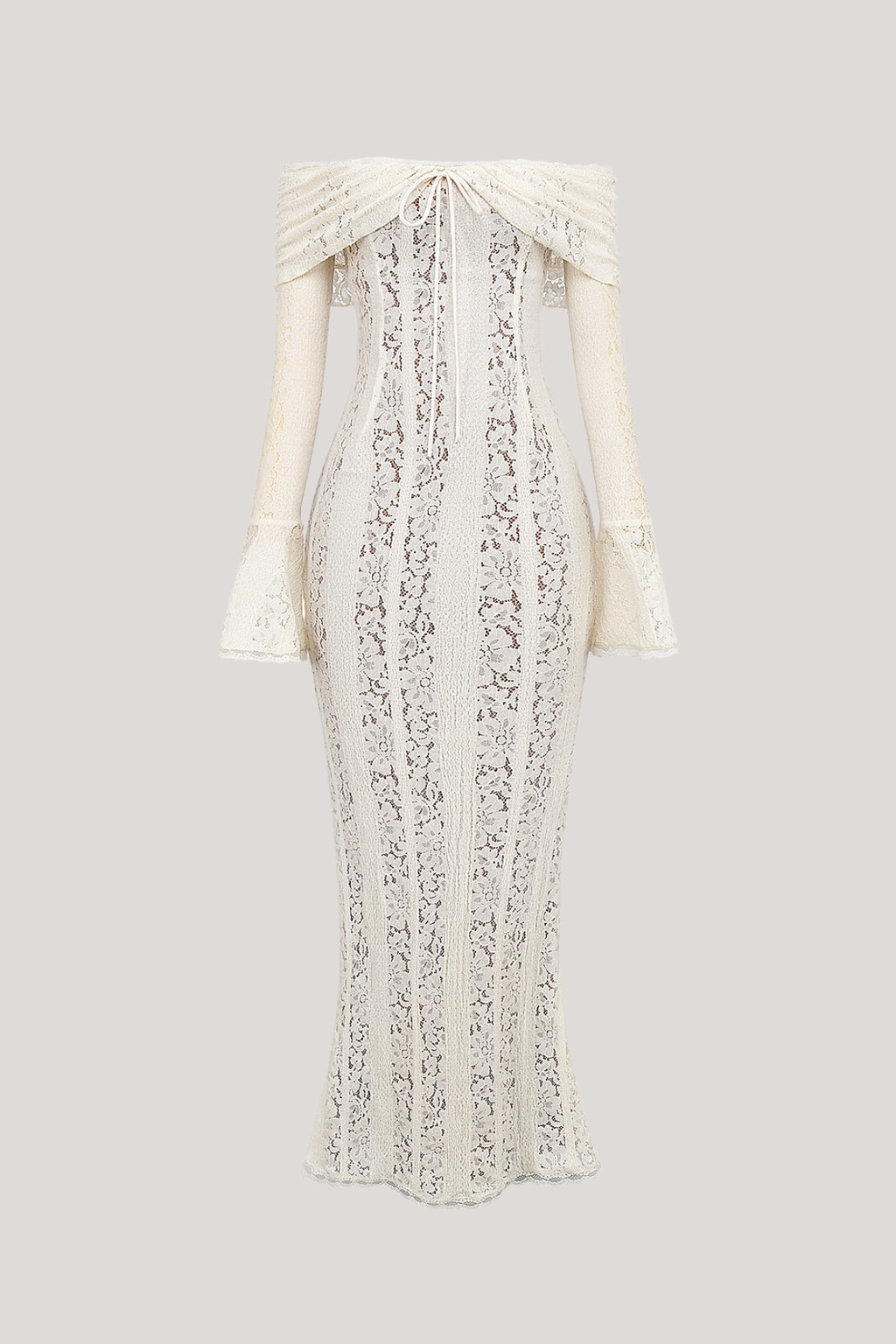 Lana Off - Shoulder Lace Maxi Dress