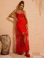Amirah Maxi Dress In Red