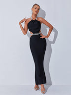 Anaise Halterneck Cutout Bandage Dress