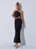 Anaise Halterneck Cutout Bandage Dress