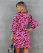 Another Year Of Love Printed Wrap Dress FINAL