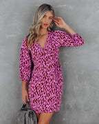 Another Year Of Love Printed Wrap Dress FINAL