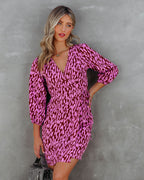 Another Year Of Love Printed Wrap Dress FINAL