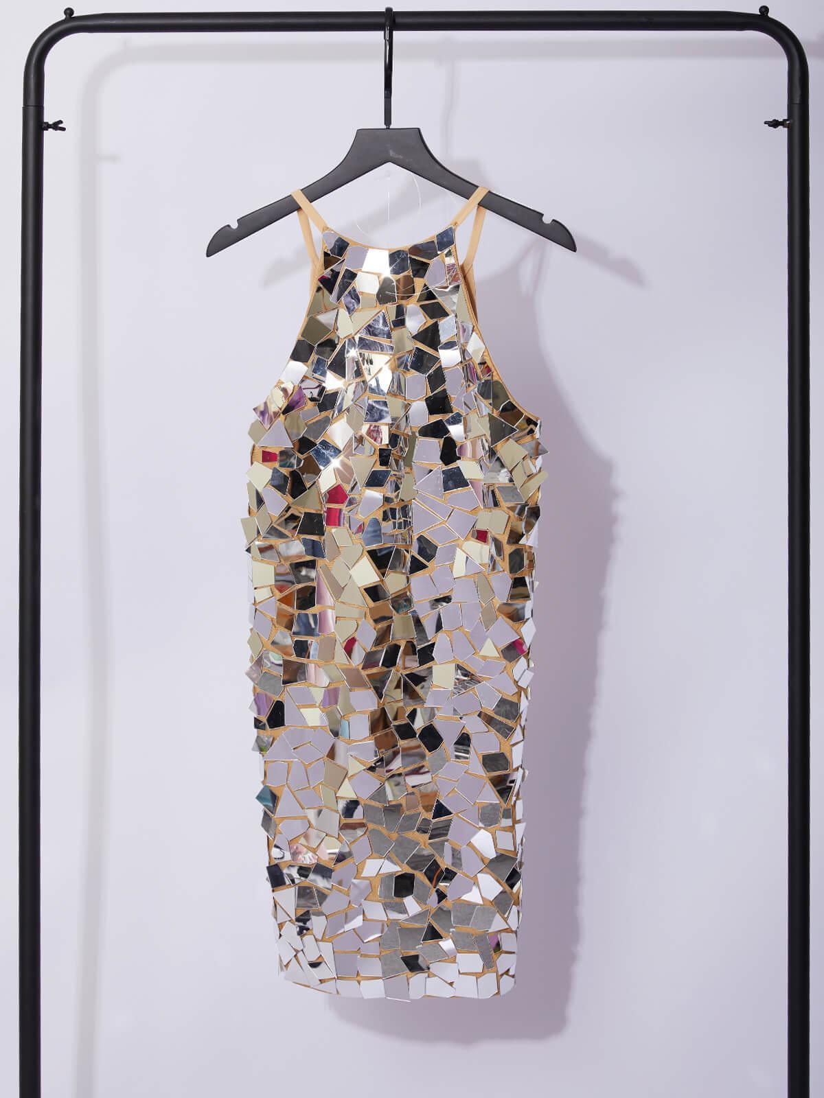 Embellished Mini Dress