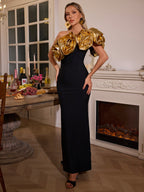 Flower Bandage Maxi Dress