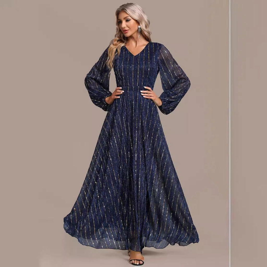 Arrival Middle East Sequ Dress Socialite Dress Sequined Dress for Cocktail