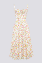 Olga Boutique Ruched Floral Maxi Dress Statement Occasion Edit