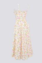 Olga Boutique Ruched Floral Maxi Dress Statement Occasion Edit