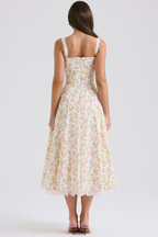 Olga Boutique Ruched Floral Maxi Dress Statement Occasion Edit