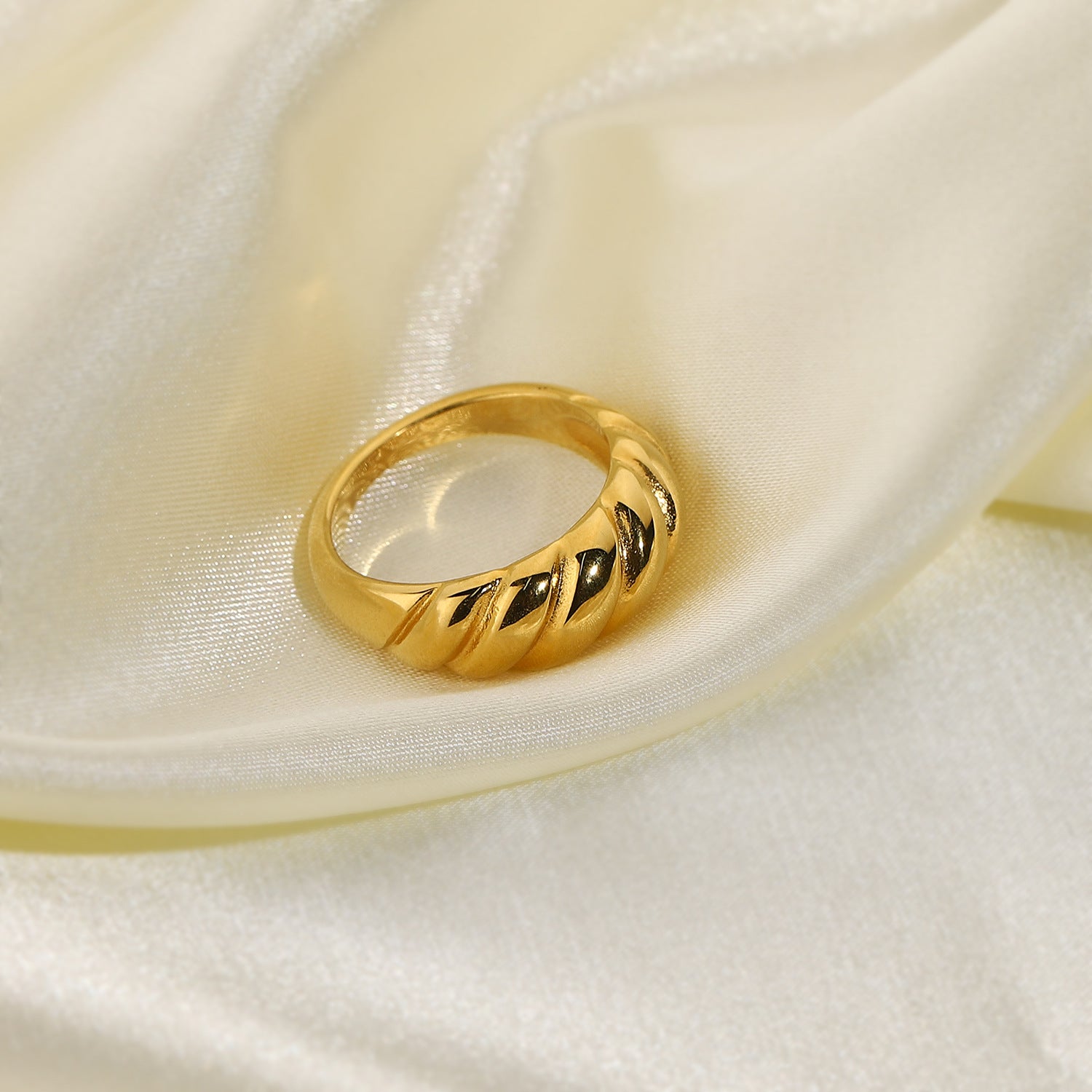 Aurelia Gold Croissant Ring