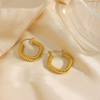 Aurelia Twist Hoop Earrings