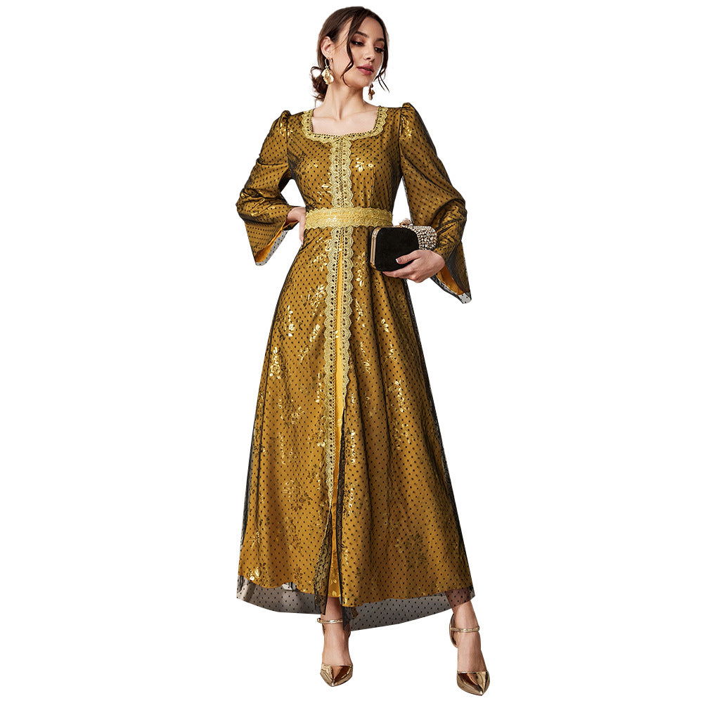 Mesh Dress Dubai Muslim Muslim Wear