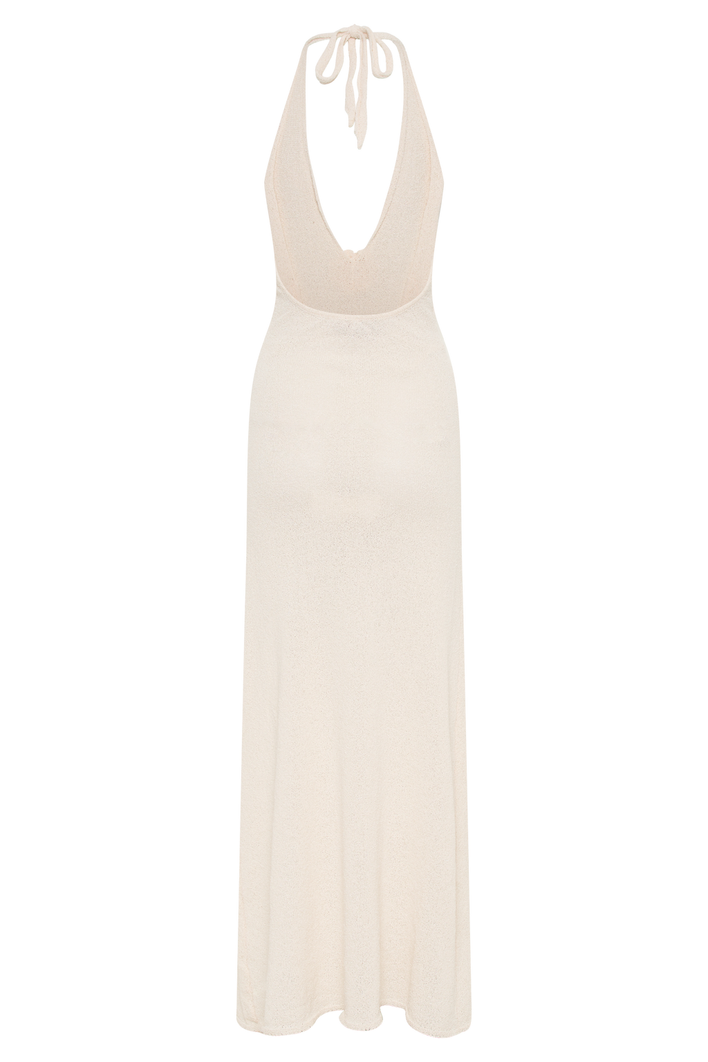 Barbara Halter Floral Applique Knit Maxi Dress