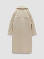 Casual Style Warm Double Pockets Fleece Coat