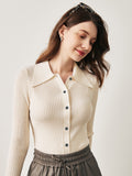 Collared Textured Cardigan