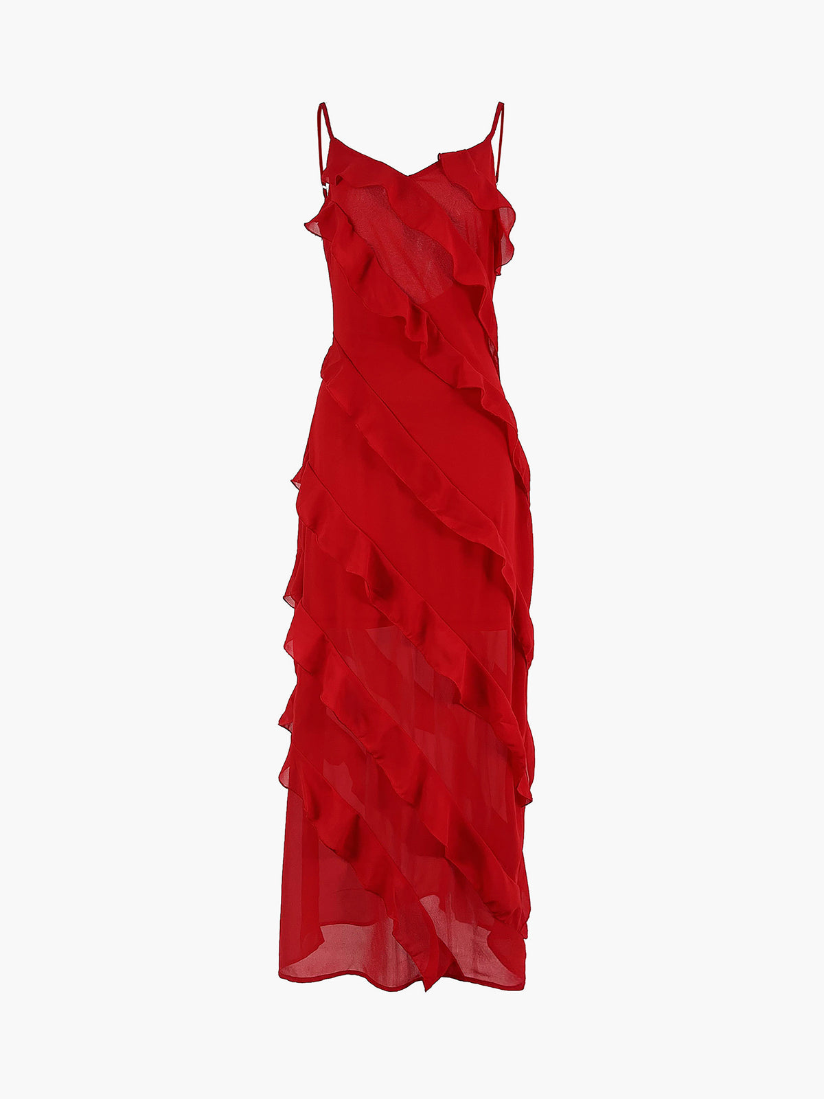 Patricia Elevated Long Dress with Ruffles Chic Silhouette Collection