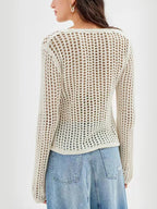 Crochet Tied Long Sleeve Cardigan
