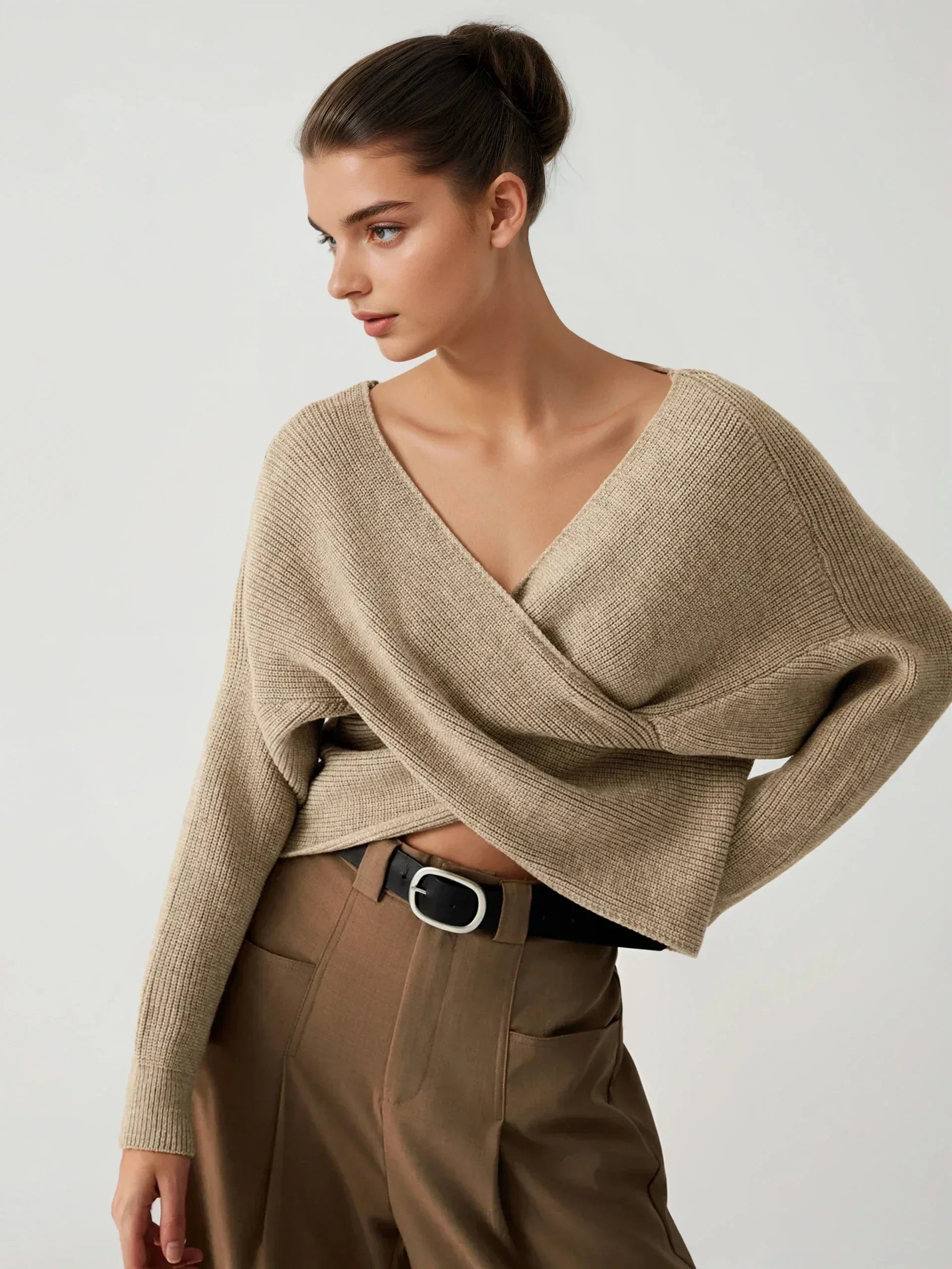 Cross My Heart Oversized Crop Sweater