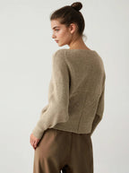 Cross My Heart Oversized Crop Sweater