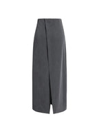 Professional Loose Elegant Slit Maxi Skirt