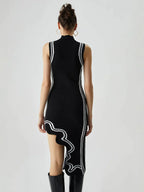 Dulce Asymmetrical Knit Dress for Women Everyday Fashion Pick
