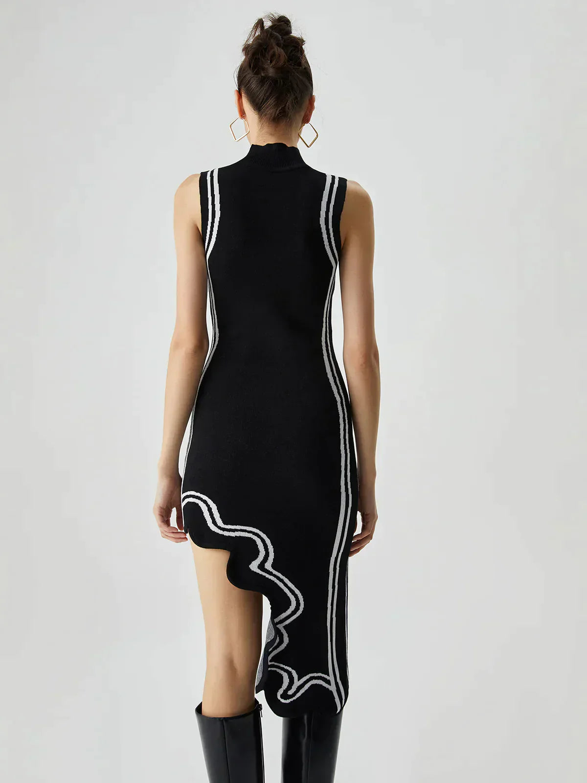 Dulce Asymmetrical Knit Dress for Women Everyday Fashion Pick