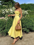 Loisa Lemon Corset Fit Midi Dress
