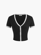 Angélica Timeless Knitted Dress with Contrasting Cuffs Elevated Occasion Wear