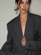 Everyday Elegance Lapel Button Pockets Blazer