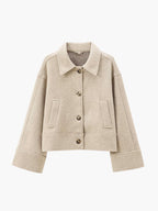 Elegant Breasted Lapel Jacket