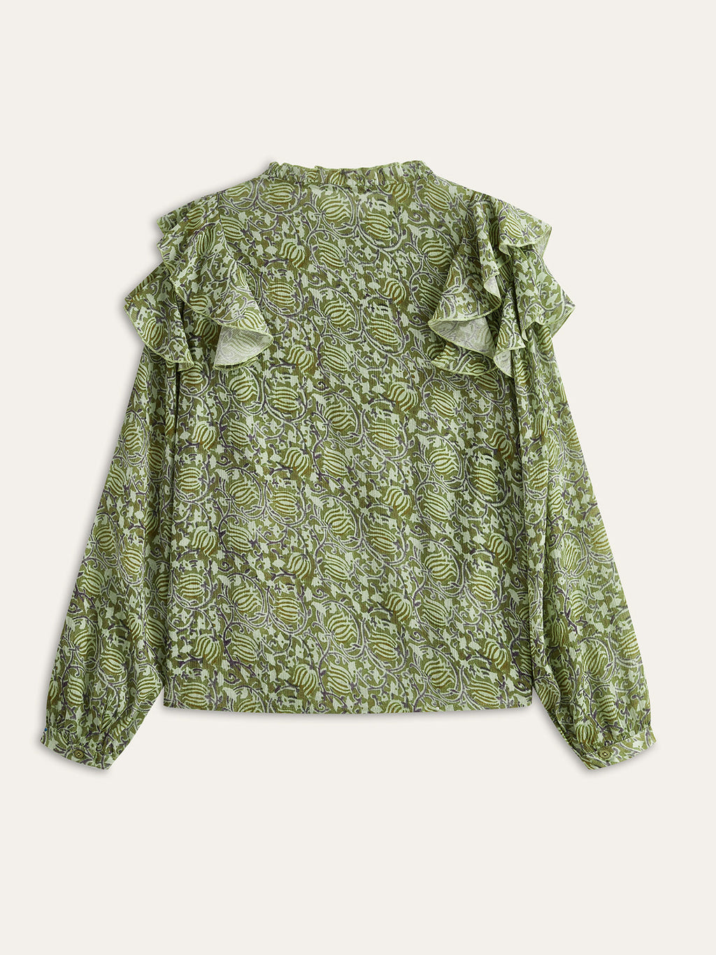 Floral Ruffle Blouse