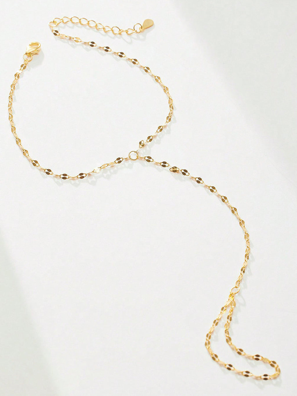 Golden Chain Finger Bracelet