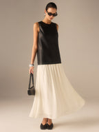 Chiffon Pleated Dress