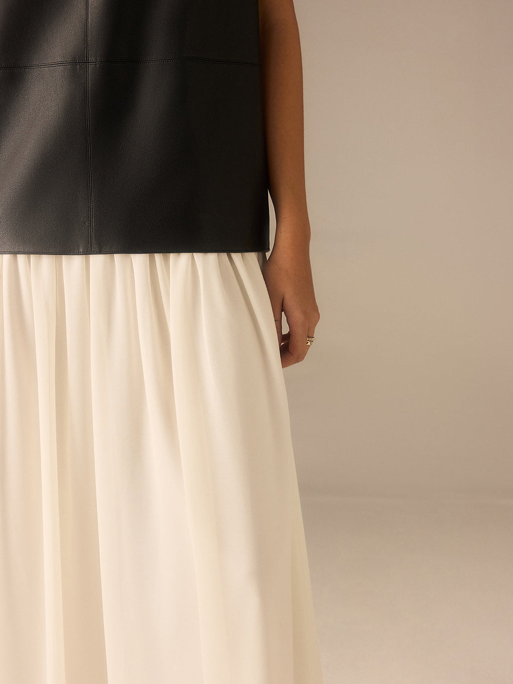 Chiffon Pleated Dress