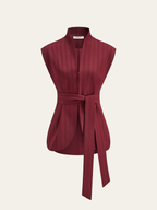 Belted Peplum Top