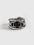Black Agate Elastic Multi-Layered Bracelet