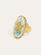 Golden Starfish Ring